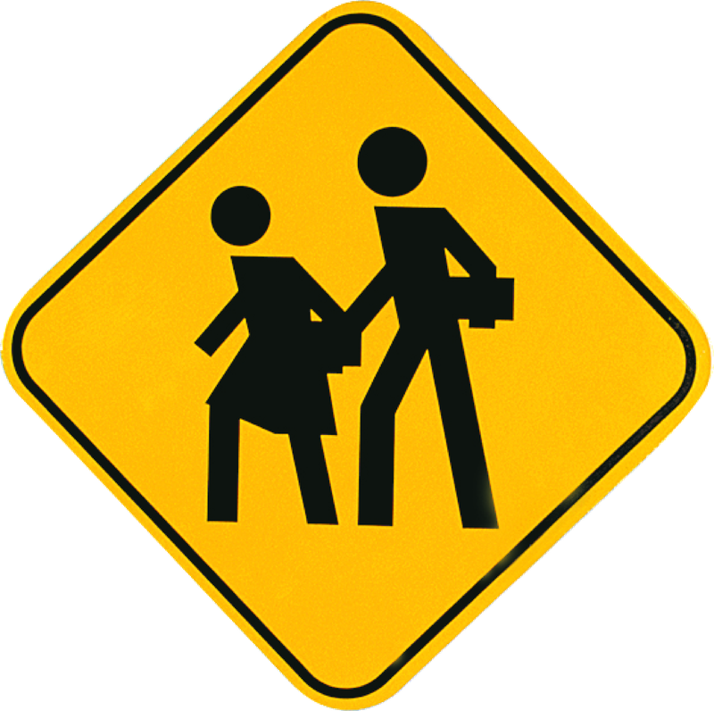 Señal preventiva zona escolar